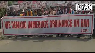 JCPI rally in Dimapur on March 19, 2021 for immediate implementation of RIIN.
