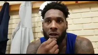 Deandre Kane after the Euroleague game vs Olympiacos