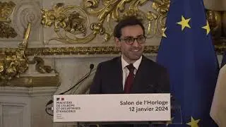 Passation de pouvoir entre Catherine Colonna et Stéphane Séjourné