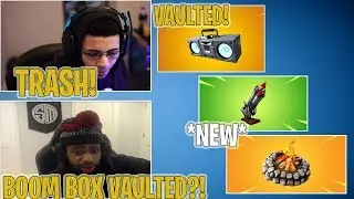 STREAMERS REACT TO *NEW* BOTTLE ROCKETS AND FORGED CAMPFIRE IN FORTNITE!