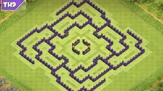 COC - Town Hall 9 Dark Elixir Farming Base 2015 + Defense Replays