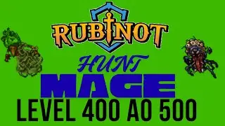 RUBINOT - HUNT MAGE LVL 400 AO 500 - RIPPER SPECTRE E ARACHNOPHOBICA