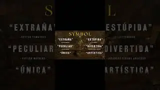 Extra&ntilde;a. Divertida. &Uacute;nica | SYMBOL de Hitoshi Matusmoto #SHORTS