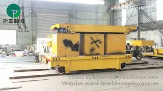 30 Ton Cable Drum Transfer Cart, Rail Motorized Trolley Manufacturer