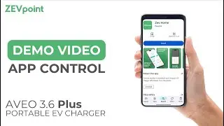 How to use? || Mobile app control || Aveo 3.6 plus || ZEVPoint EV Charger