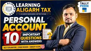 Personal Account &ndash; 10 Important Questions with Answers | Debit & Credit Rules | Hindi + English
