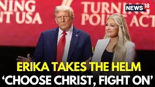 Charlie Kirk&rsquo;s Memorial Live Updates: Erika Kirk&rsquo;s Heartbreaking Hand Symbol Alongside Trump | N18G