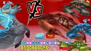 GIANT HOWRSEA SHARK VS GIANT KING CRABS BOSS - HUNGRY SHARK EVOLUTION NEW UPDATE - HUNGRY SHARK