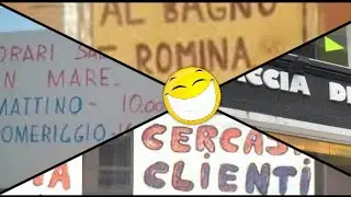 Scritte e cartelli divertenti, strani o sgrammaticati😄