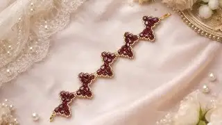 How to make Bow  Bracelet with Beads // Diy Butterfly Bracelet  // Beaded butterfly
