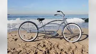 Firmstrong Urban Man Deluxe Single Speed Stretch Beach Cruiser Bicycle, 26inch, Chrome
