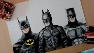 Speed drawing: The evolution of Batman