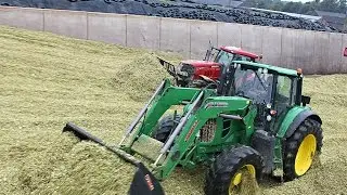 Maisernte BGA & Milchbetrieb Brunen 2015 Case Puma, Pistenraupe, John Deere Premium, u.m.