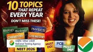 NEET 2026 PCB 🚨 | 10 Repeating Topics &rarr; ~65 Questions | Don&rsquo;t Skip | Dr. Vani Sood