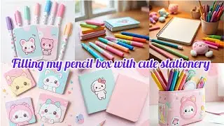 Cute Stationery Pencil Box Refill 🖊️💖 So Satisfying!
