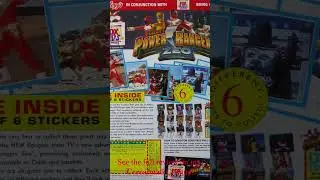 1996 Frosties Power Ranger Zeo Stickers #cereal
