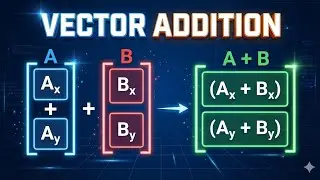 Как складывать векторы с помощью компонентного метода (аналитического метода)