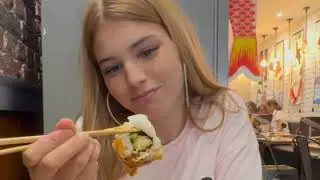 ahora soy una apasionada del sushi