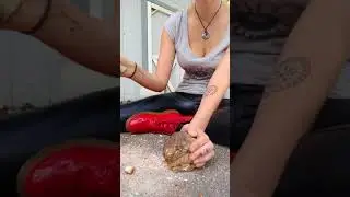 Geode cracking ASMR