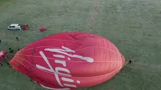 Cold Morning Flight in County Durham in G-VBAF Virgin Balloon Flights Hot Air Balloon Adventure