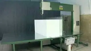 vertical cutting polyurethane foam - taglierina verticale automatica taglio poliuretano