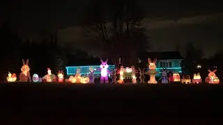My Official 2024 Easter Inflatable Display! (Day/Night)