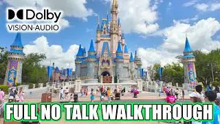 BE HERE NO TALK! 2025 Magic Kingdom Disney World Full Walking Tour