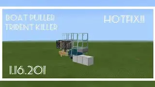 Hotfix: Boat Puller Trident Killer! Minecraft Bedrock Showcase