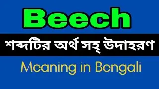 Beech Meaning In Bengali /Beech mane ki