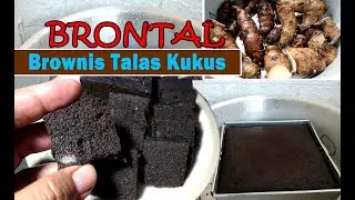 Brownis Talas Kukus Super Moist ‖ Olahan Talas