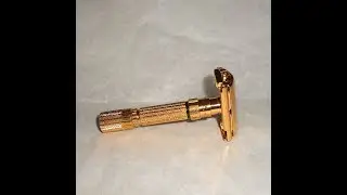 Gillette Fat Boy Razor Adjustable Refurbished Replated 24 Karat Gold E4–QL