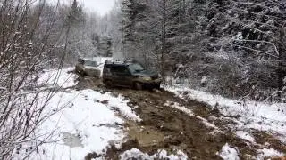 УАЗ Патриот на цепях