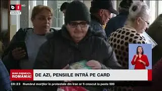 DE AZI, PENSIILE INTRĂ PE CARD_Știri B1TV_13 ian. 2026