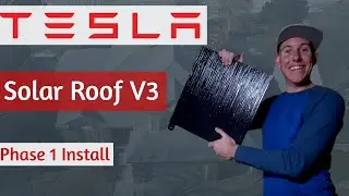 Tesla Solar Glass Roof V3 Installation - Phase 1