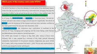 Armed Forces Special Powers Act (AFSPA), 1958