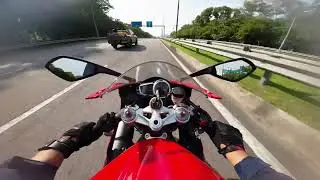 Triumph Daytona 675 | Diablo Red | Cockpit view