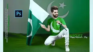 14 August Photo Background Changing Tutorial in Photoshop in Urdu Hindi