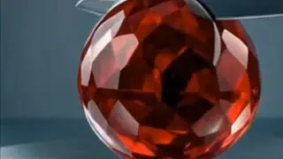 Red Crystal Sphere Cut in Half &ndash; Ultra Satisfying 4K Slow-Mo! 🔴💎 #ai #crystalcutting #shorts #asmr