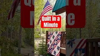 The perfect summer quilt in 60 seconds! Fifty Nifty is the patriotic quilt pattern you need! #quilt