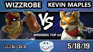 GOML 2019 SSBM - Wizzrobe (Falcon) Vs. Kevin Maples (Fox) Smash Melee Tournament Winners Top 64