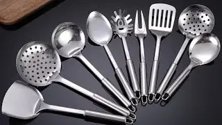 Ergonomic Stainless Steel Kitchen Utensils | Customizable & Comfortable Grip