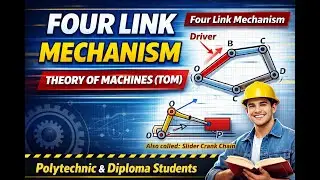 Four Link Mechanism in Theory of Machines (TOM) | Complete Explanation