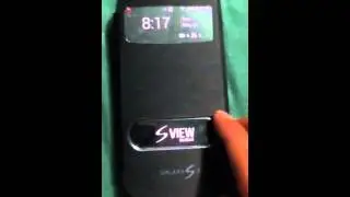 S-View Black Smart Flip Cover Galaxy S3