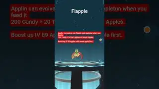 Applin can evolve into Flapple and Appletun #pokemongo #flapple #applin