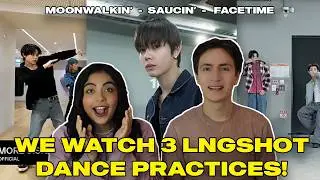 First Time Reacting to LNGSHOT Dance Practices 'Moonwalkin&rsquo;, 'Saucin&rsquo; & 'FaceTime' | Couple Reacts