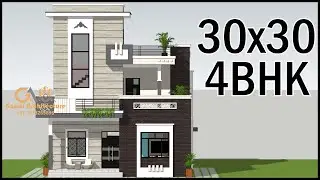 30x30 East Facing House Design With Vastu, 30x30 3D House Design With Vastu, Gopal Architecture
