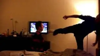 face kicks Krzysiek Ambroziak