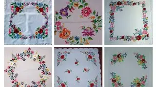 #500 Beautiful Hand Embroidery Table Cloth designs//हाथ की कढ़ाई तकिया का फूल /Table Cloth Design 🌸
