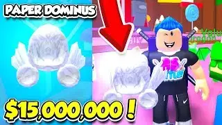 BUYING THE $15,000,000 DOMINUS IN PAPER BALL SIMULATOR!! (Roblox)