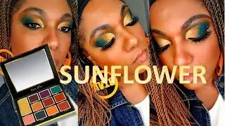 NEW!! Pinky Rose Sunflower Palette - Eye Look/ Swatches